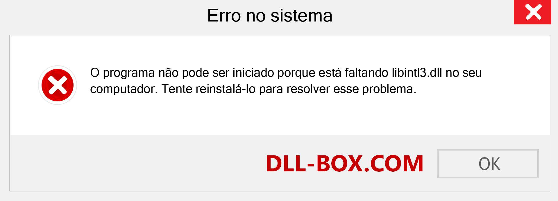 Arquivo libintl3.dll ausente ?. Download para Windows 7, 8, 10 - Correção de erro ausente libintl3 dll no Windows, fotos, imagens